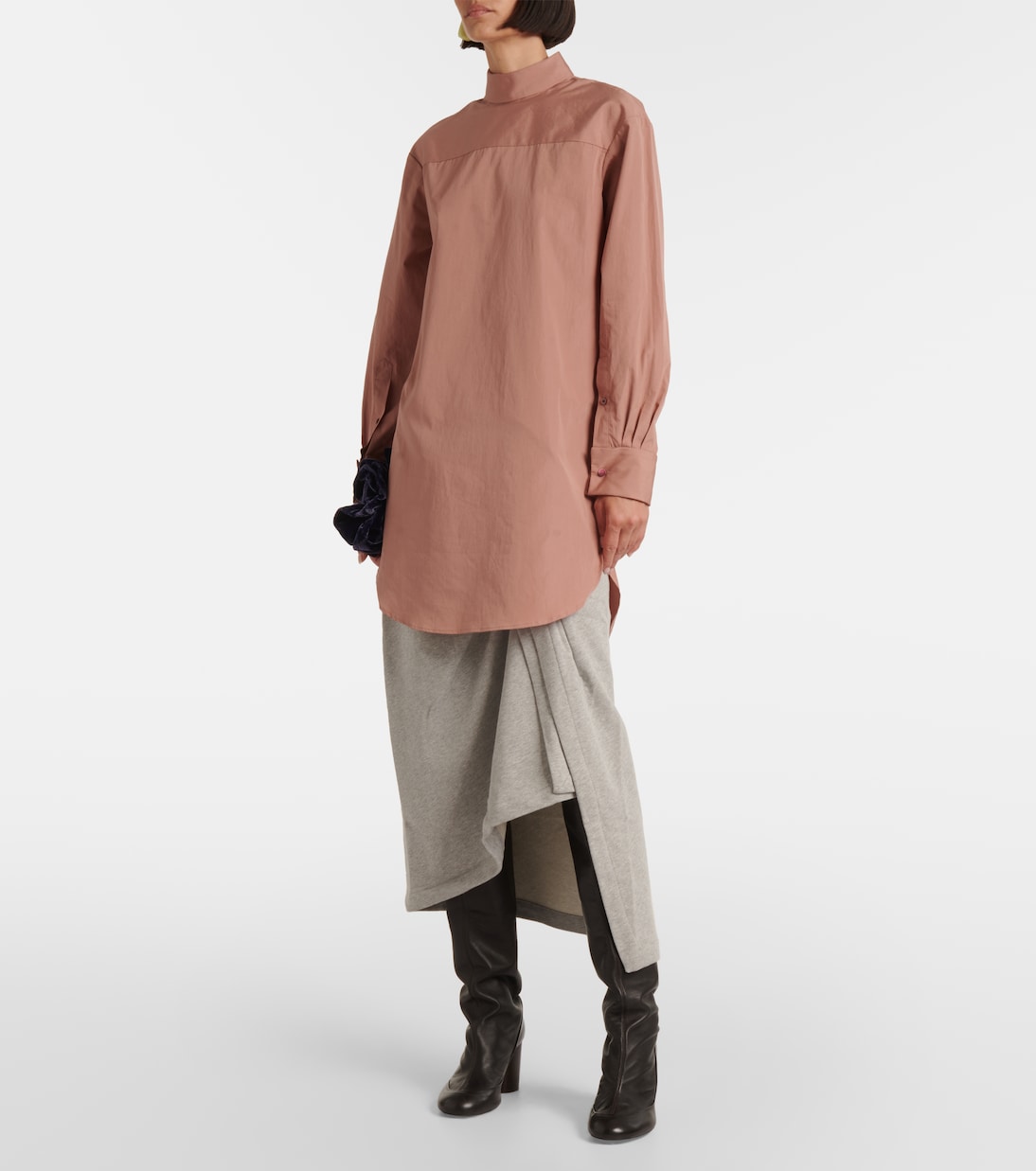Blusa in cotone a collo alto | Dries Van Noten