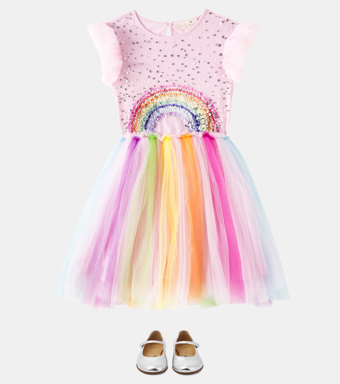 Abito Rainbow Dream in tulle con volant | Tutu Du Monde