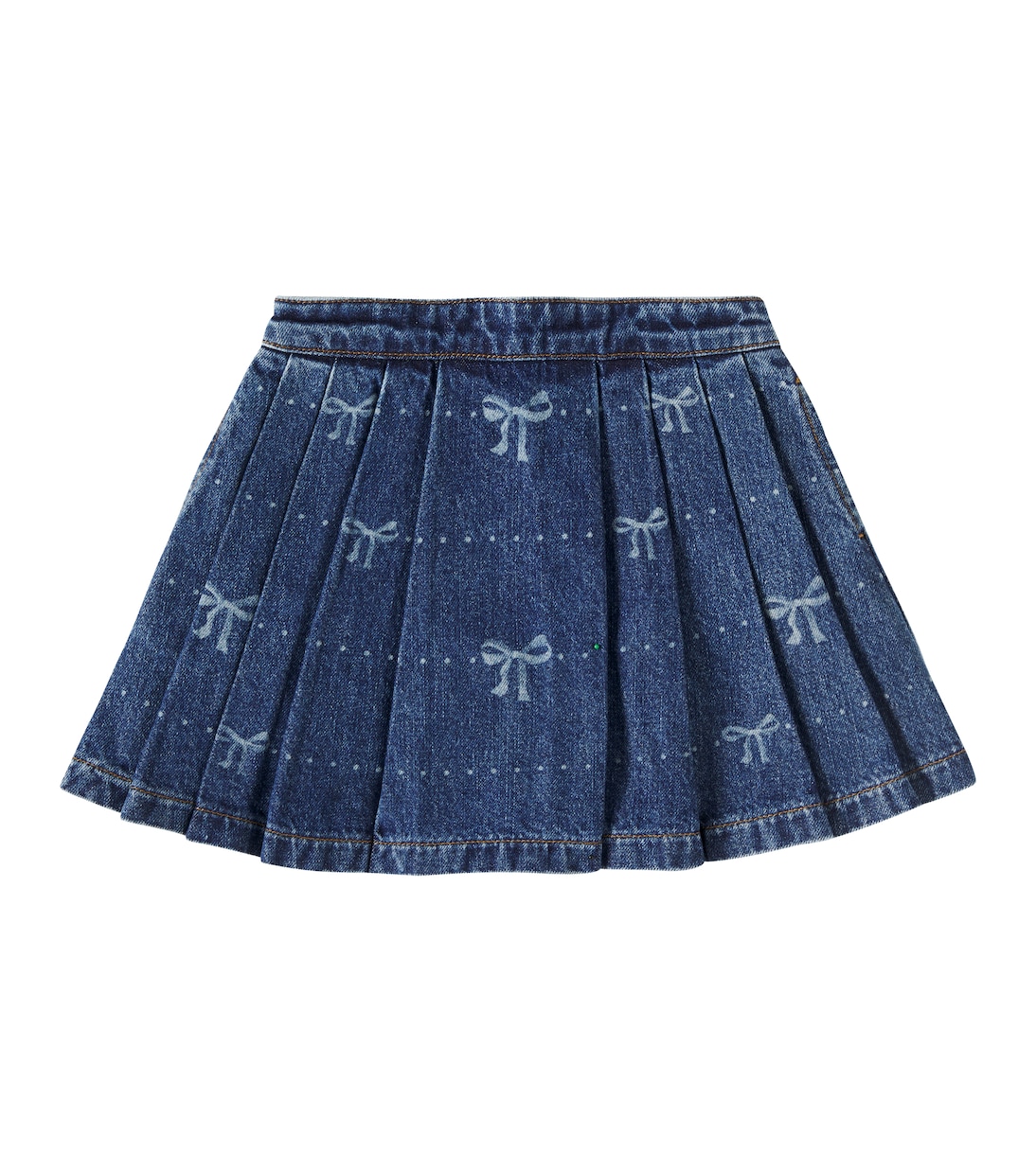 Falda de denim estampada con lazos | Self-Portrait Kids