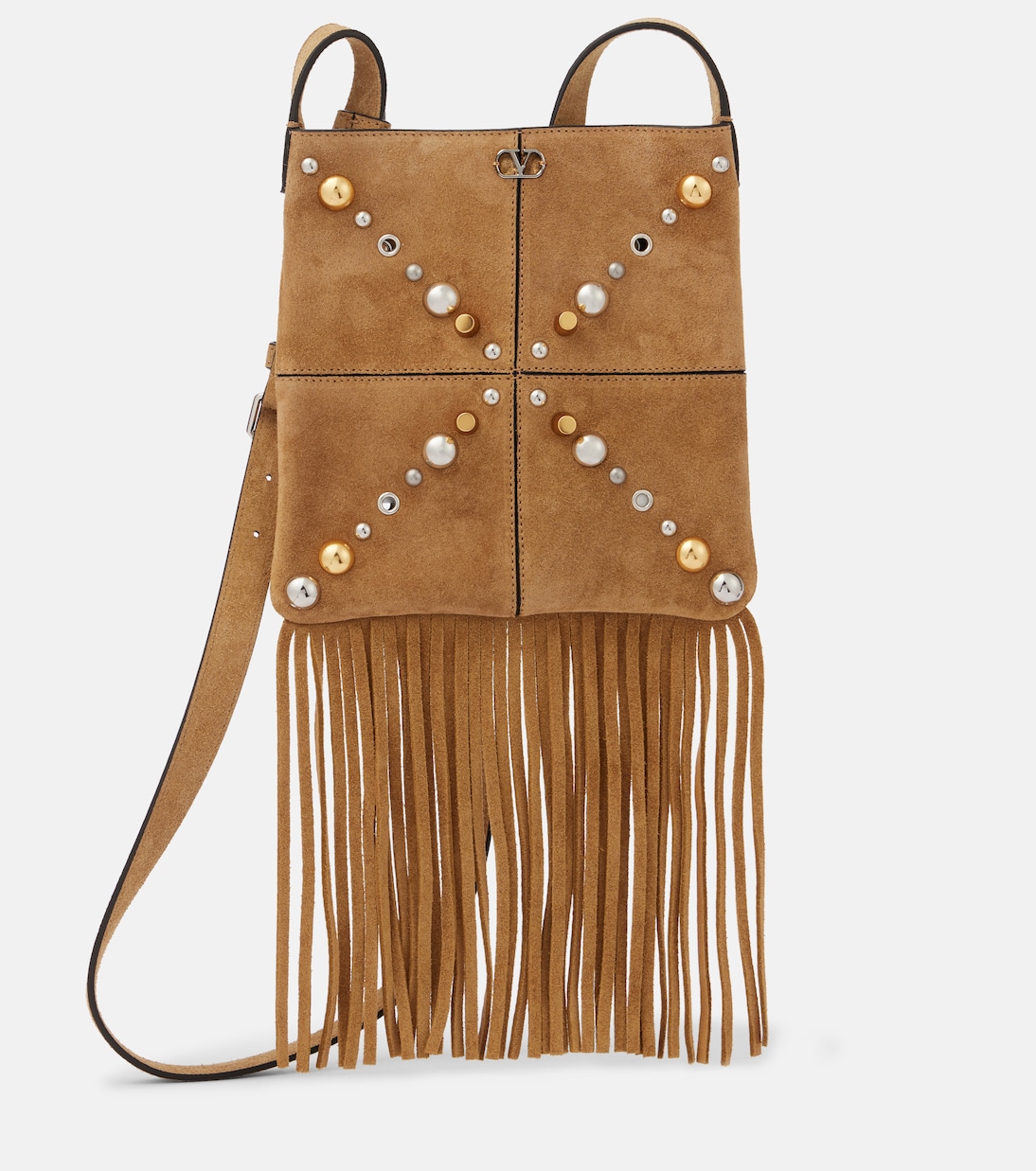Sac Nellcôte Small en daim | Valentino Garavani