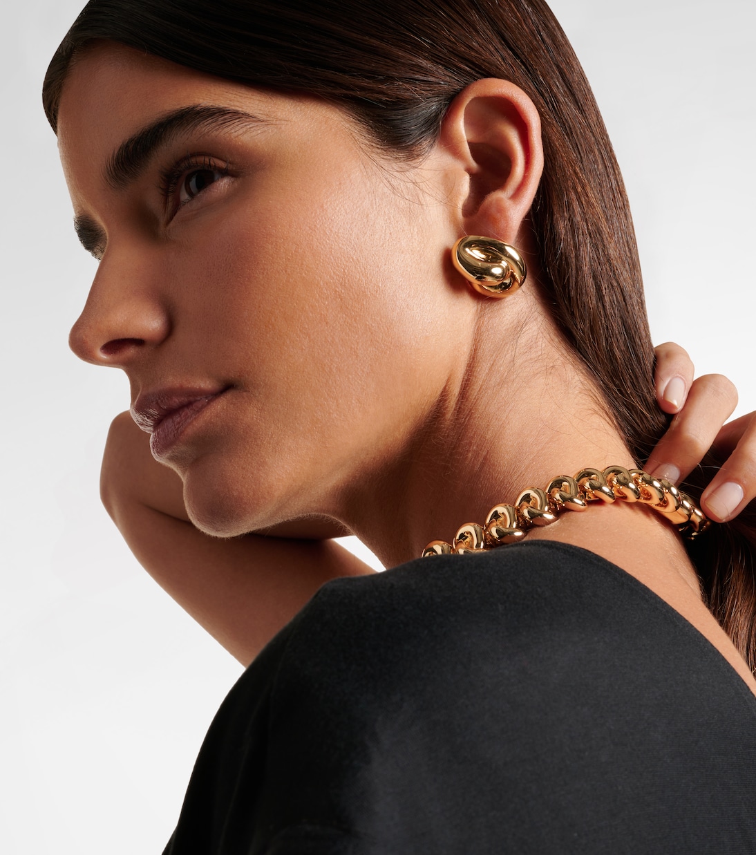 Boucles d'oreilles Small Knot en or 10 ct | Jennifer Fisher