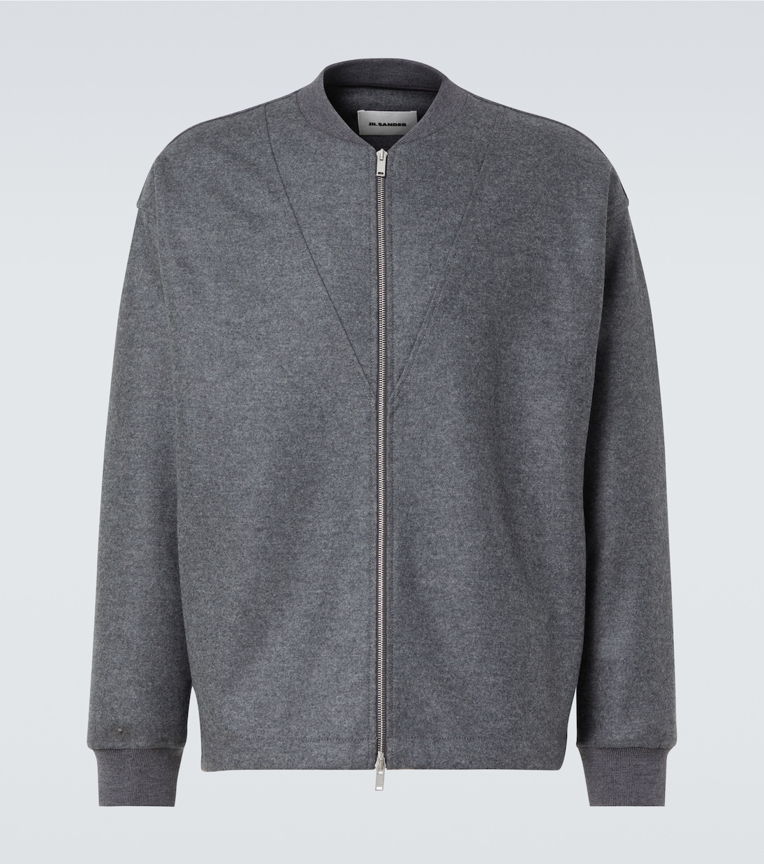 Zip-up wool sweatshirt | Jil Sander