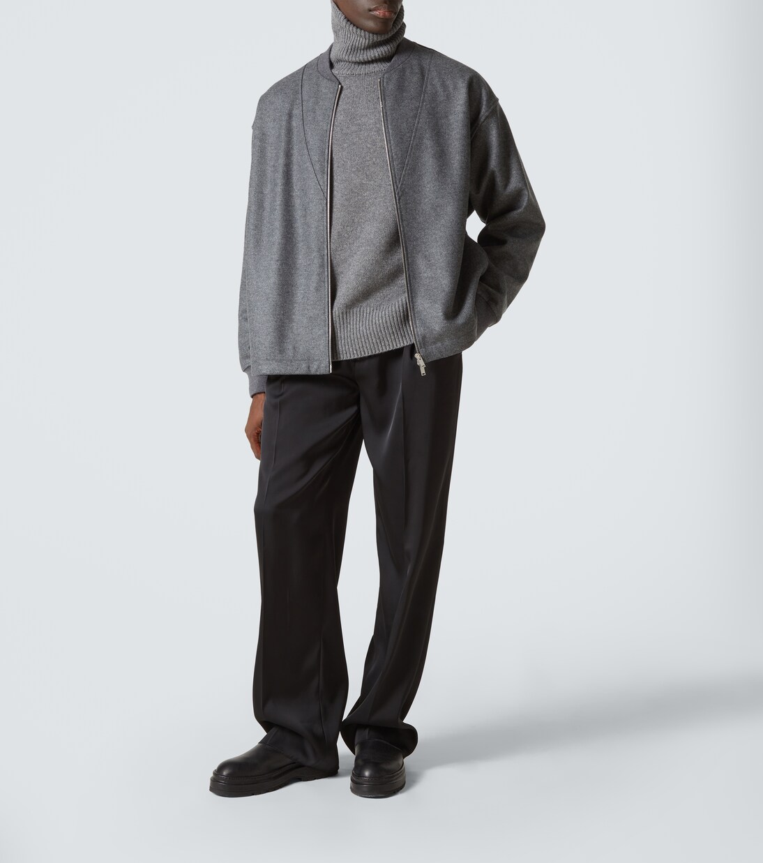 Zip-up wool sweatshirt | Jil Sander