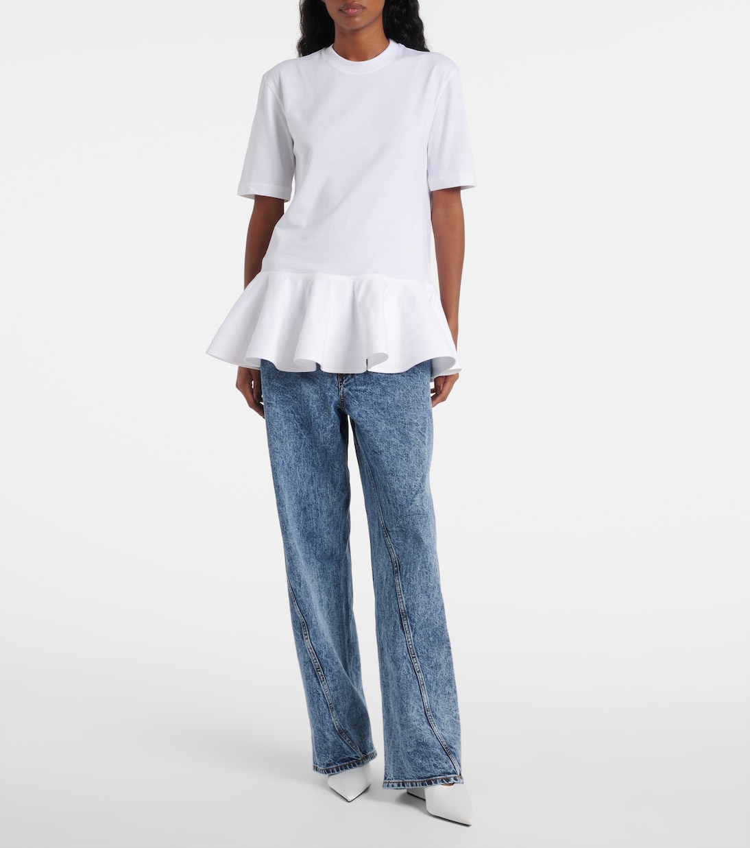 T-shirt in jersey di cotone | Alaïa