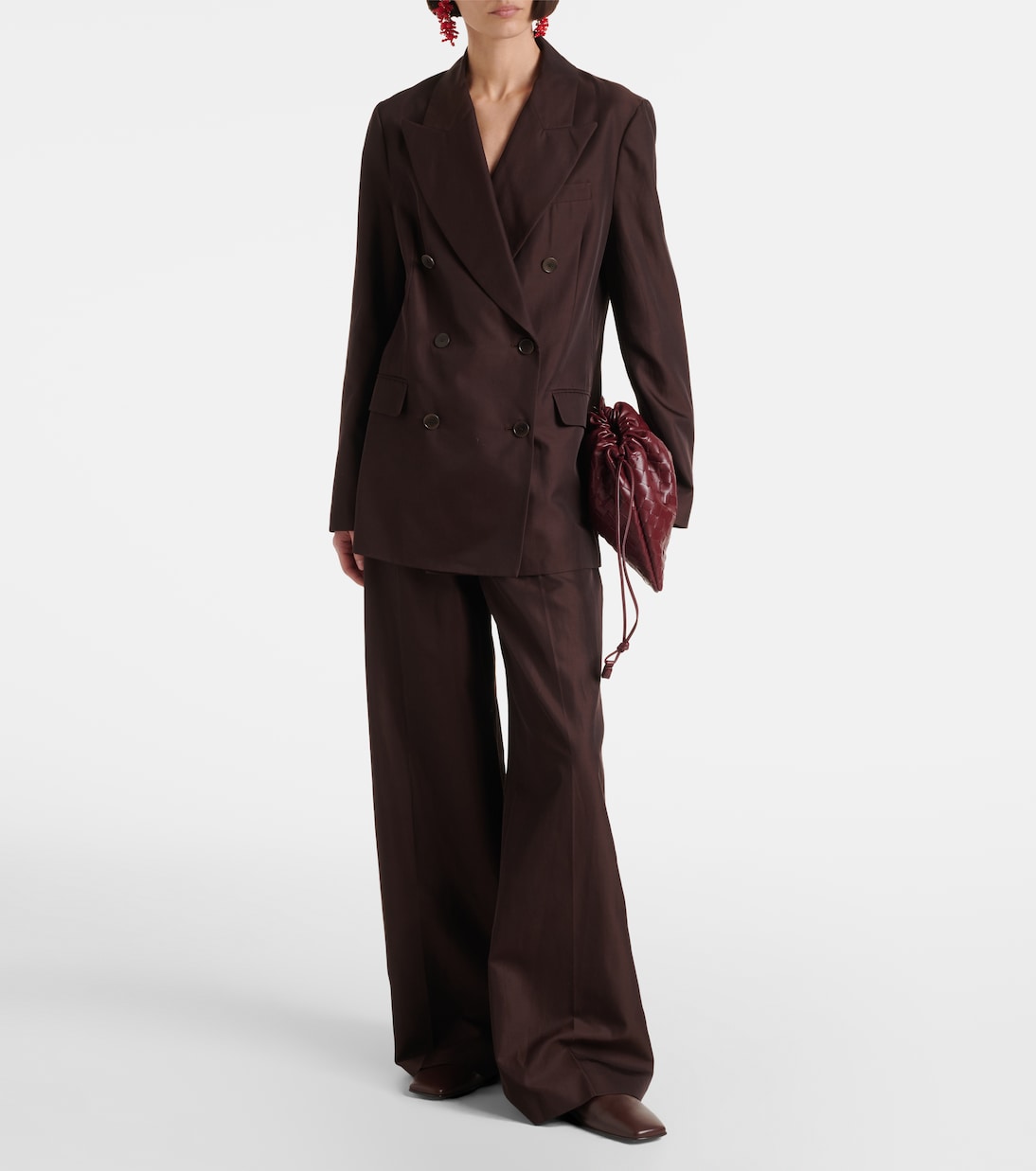 Pantaloni a gamba larga Alanel in seta e cotone | Joseph