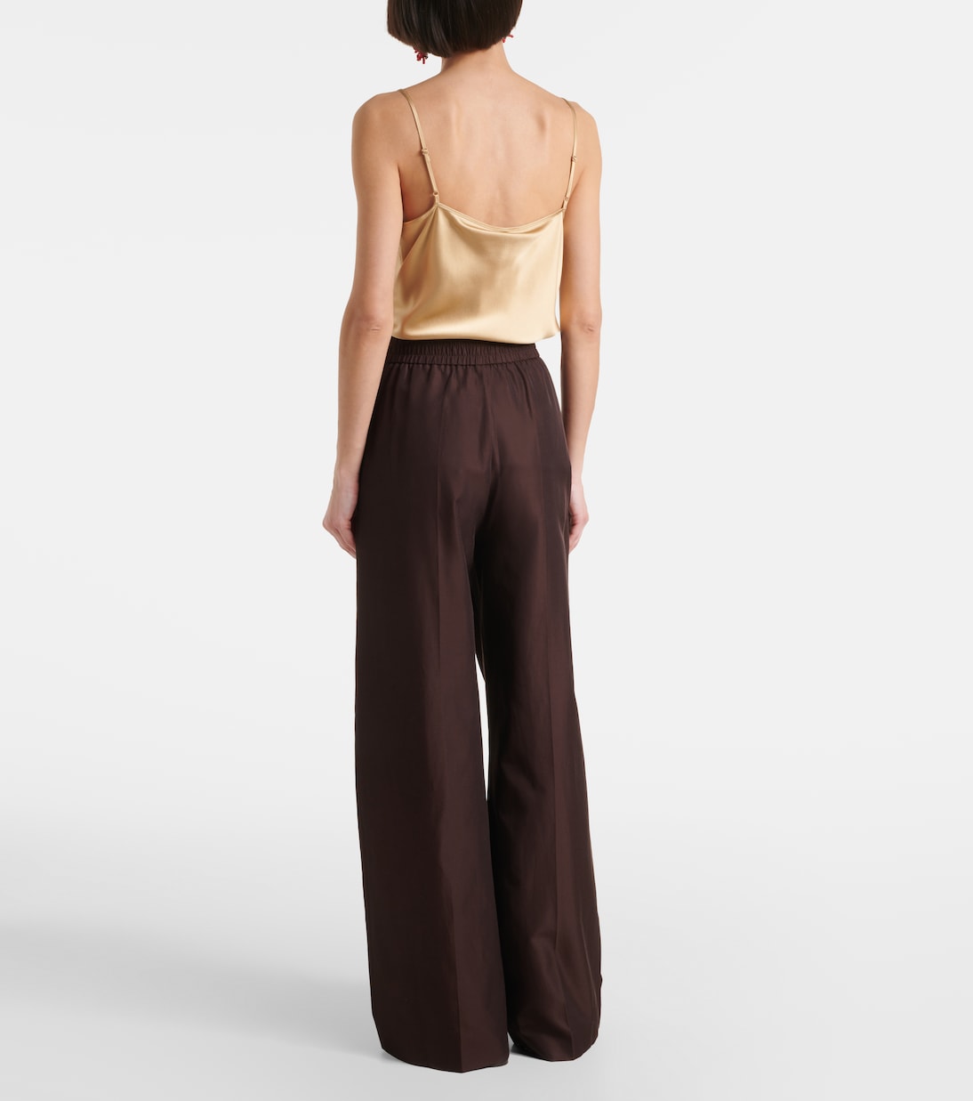 Pantaloni a gamba larga Alanel in seta e cotone | Joseph