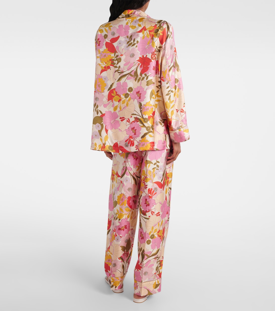 Camicia Alan in raso di seta con stampa floreale | 'S Max Mara