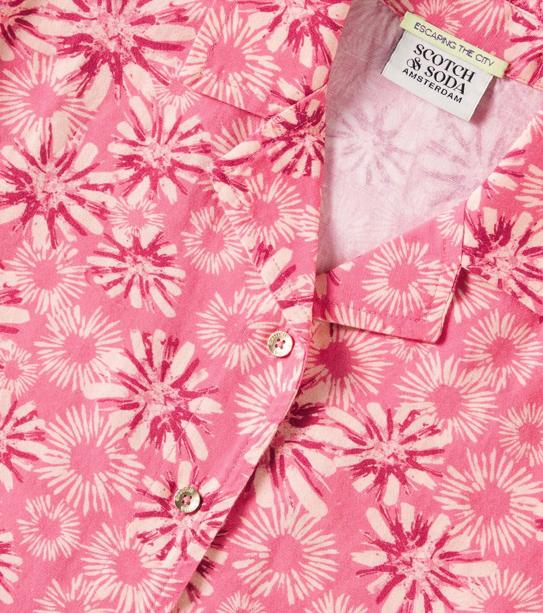 Camicia in cotone e lino con stampa | Scotch & Soda Kids