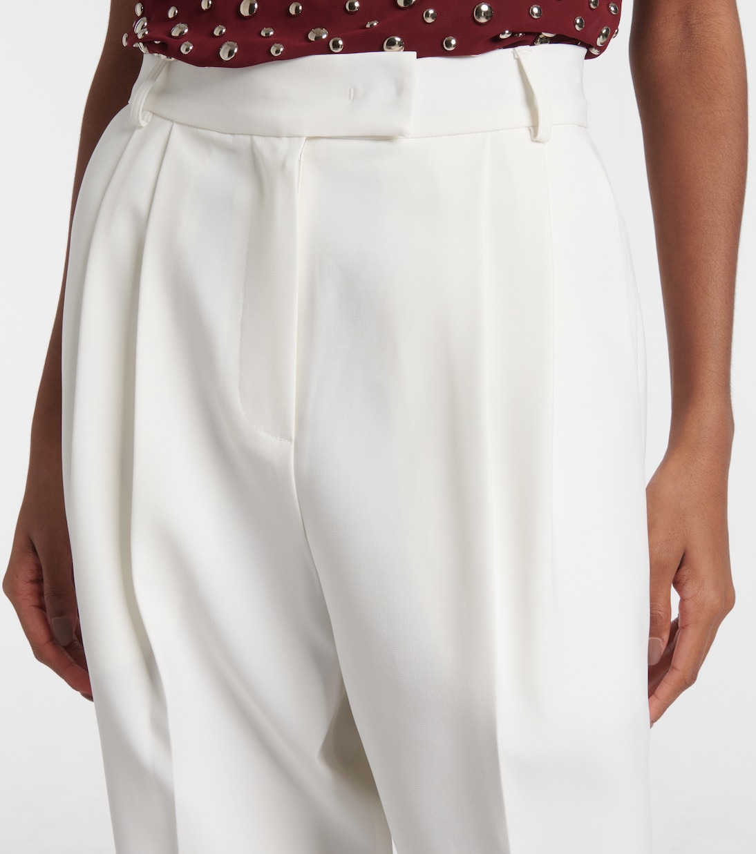 Pantaloni regular Bea a vita alta | The Frankie Shop
