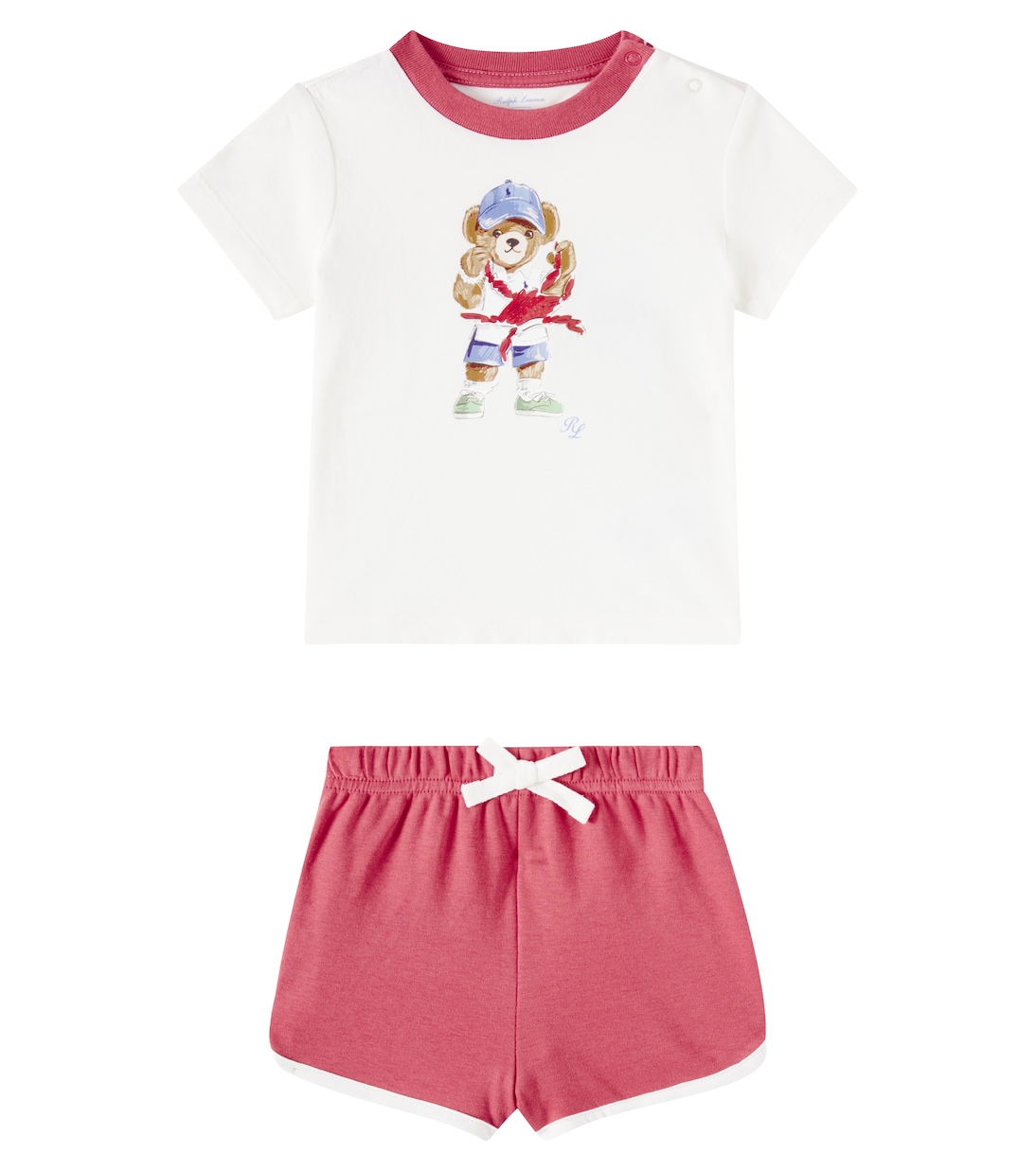 Baby cotton jersey T-shirt and shorts set | Polo Ralph Lauren Kids