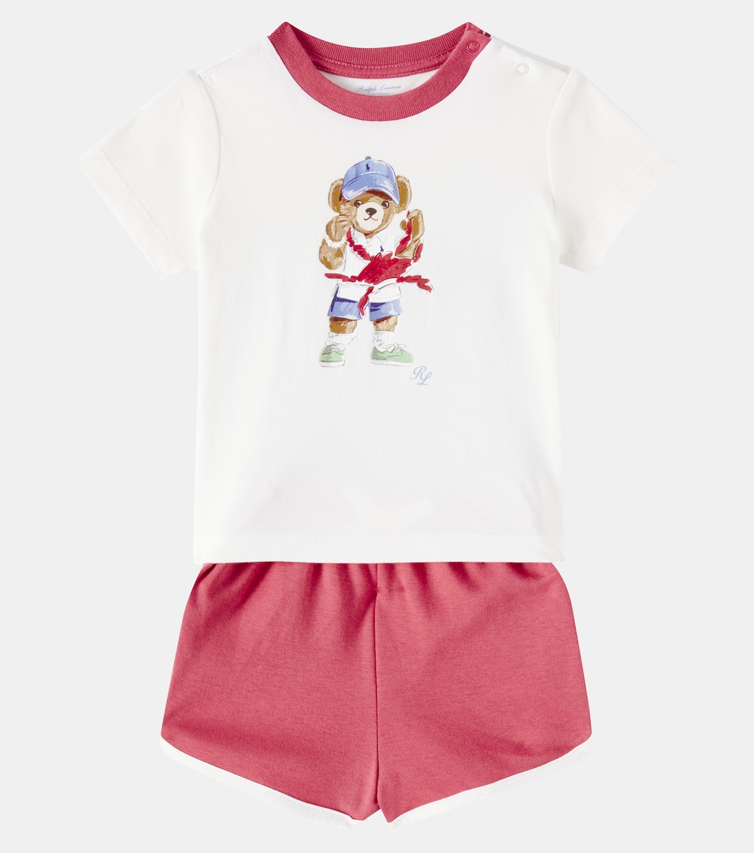 Baby cotton jersey T-shirt and shorts set | Polo Ralph Lauren Kids