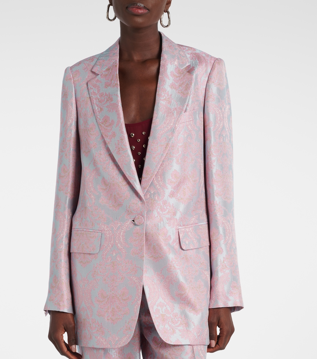 Blazer en jacquard à fleurs | Dries Van Noten