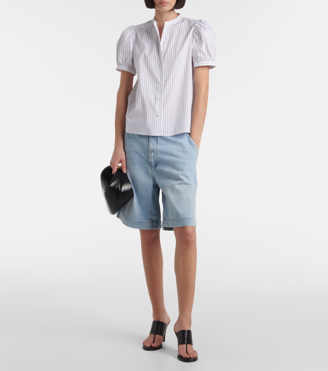 Bermuda The Trouser Short en jean | Frame