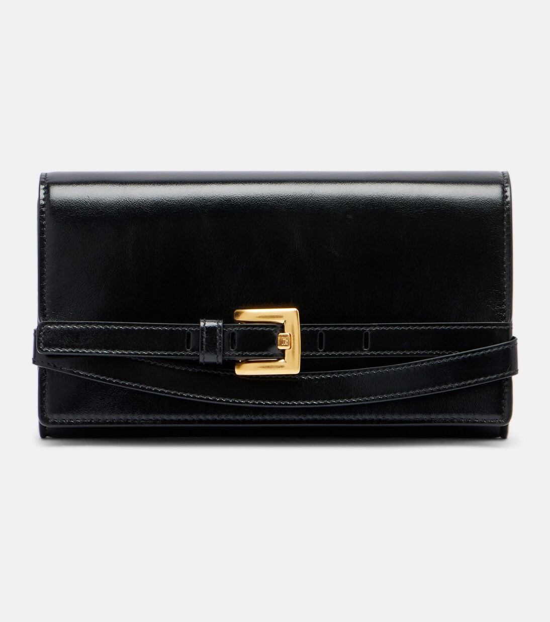 Shuffle Micro leather wallet on chain | Balmain
