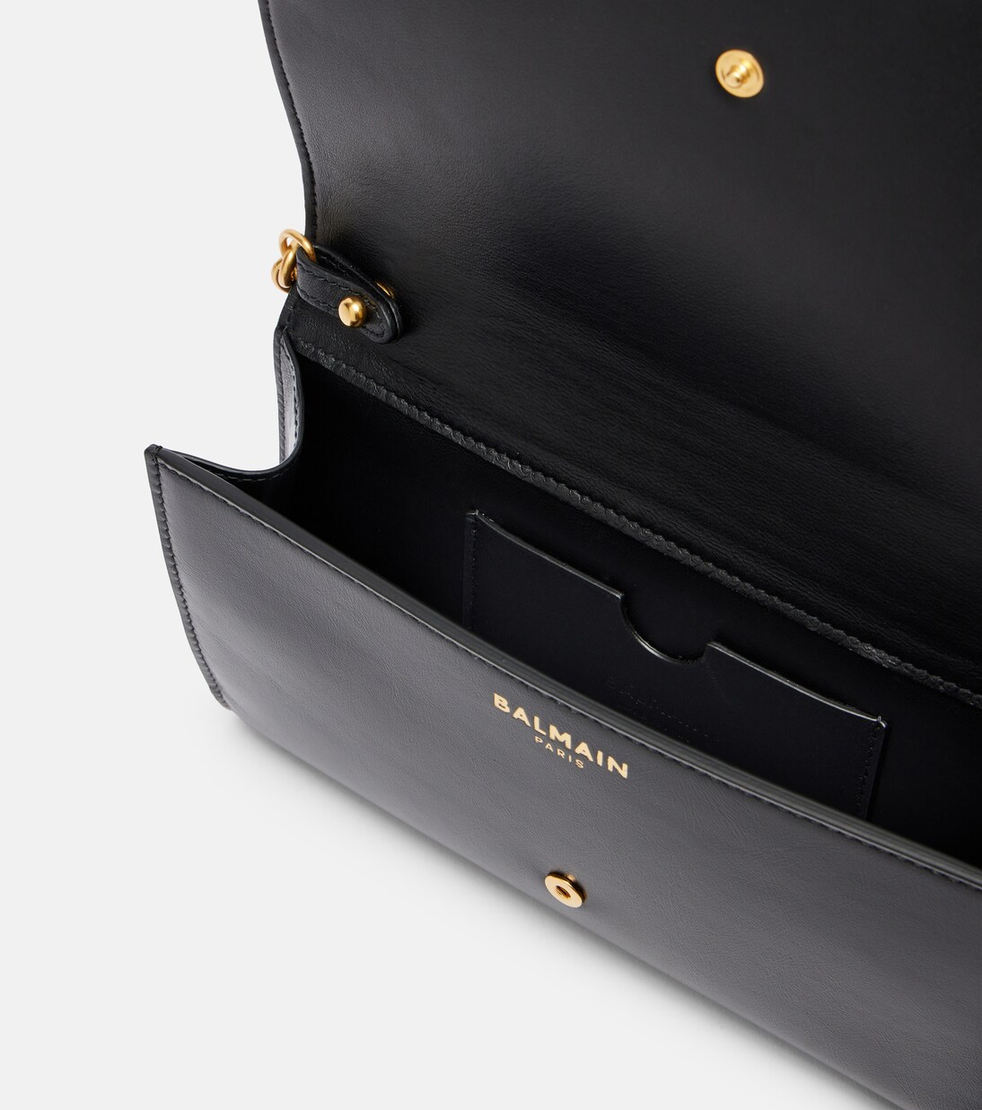 Shuffle Micro leather wallet on chain | Balmain