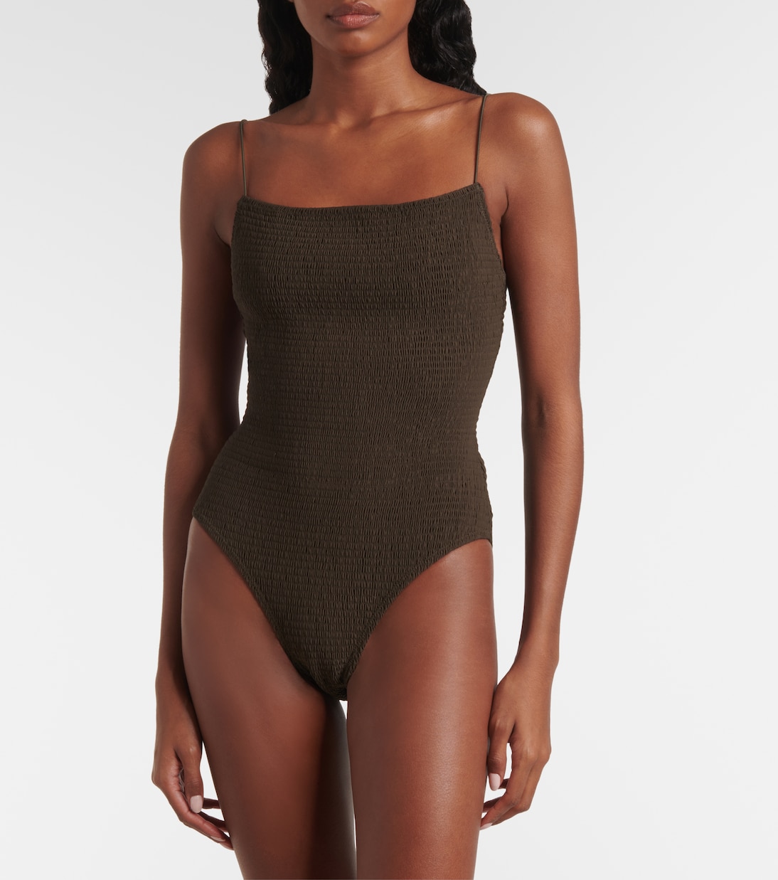 Shirred jersey swimsuit | Toteme
