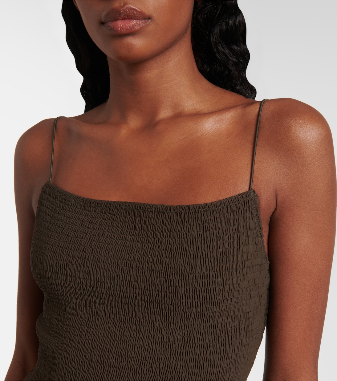 Shirred jersey swimsuit | Toteme