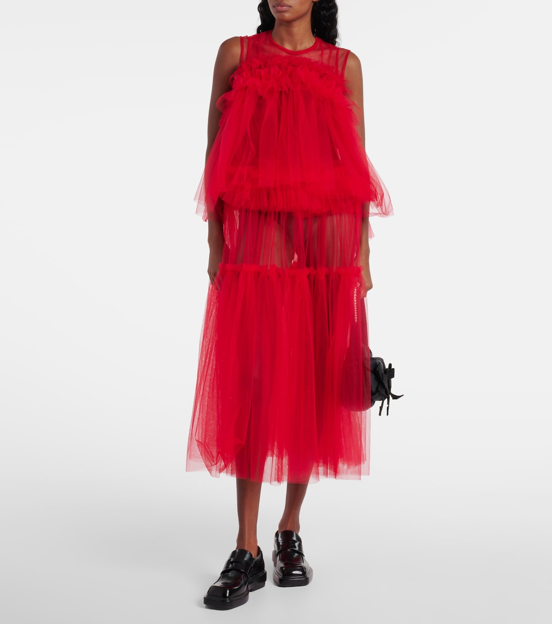 Sheer tulle maxi dress | Noir Kei Ninomiya