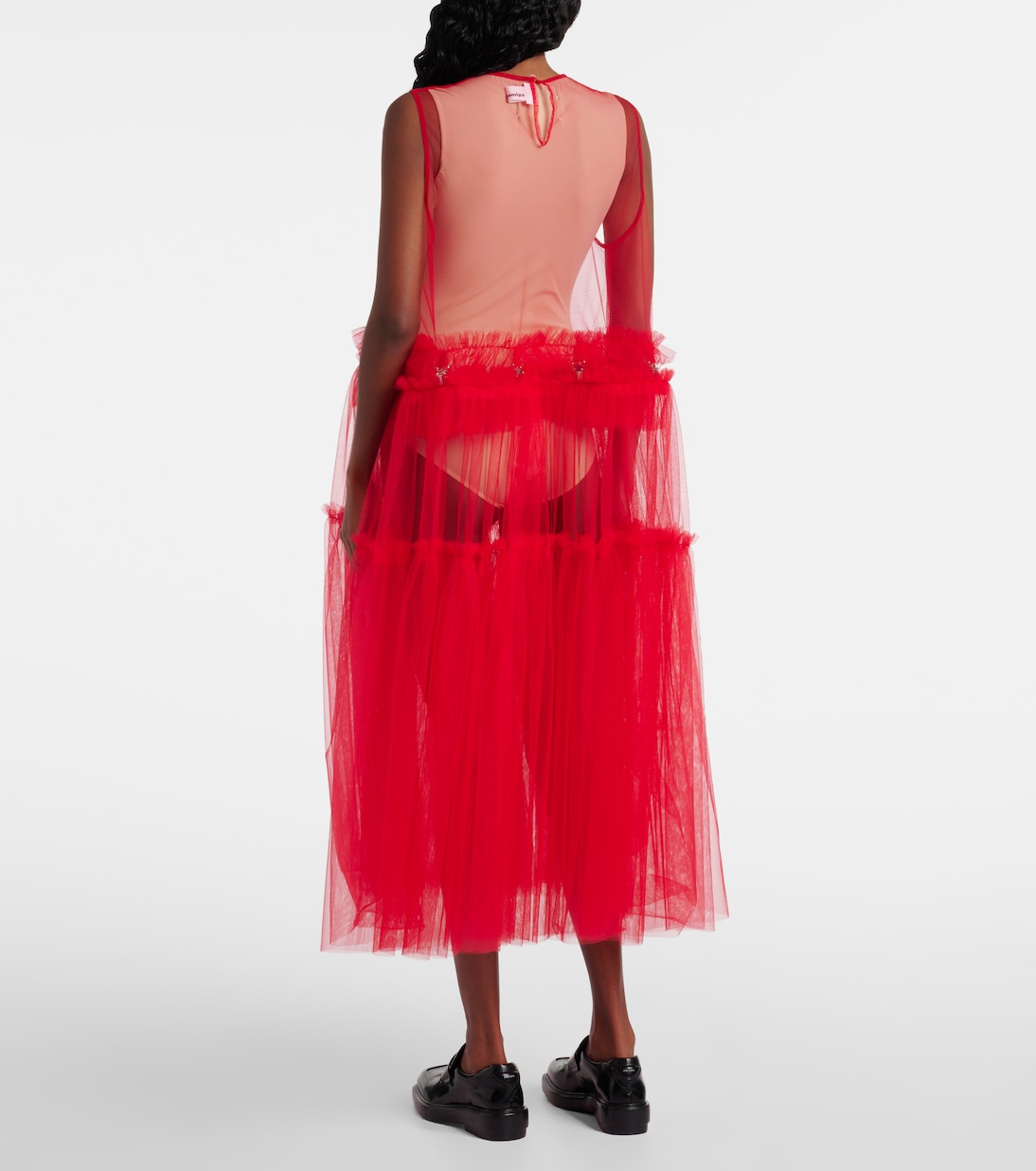 Sheer tulle maxi dress | Noir Kei Ninomiya