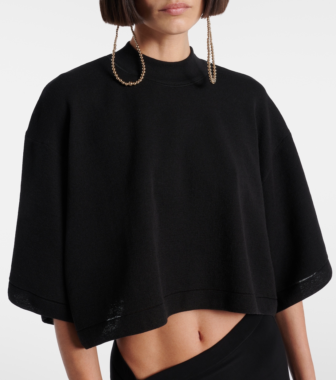 Cropped-Top aus einem Baumwollgemisch | Alaïa