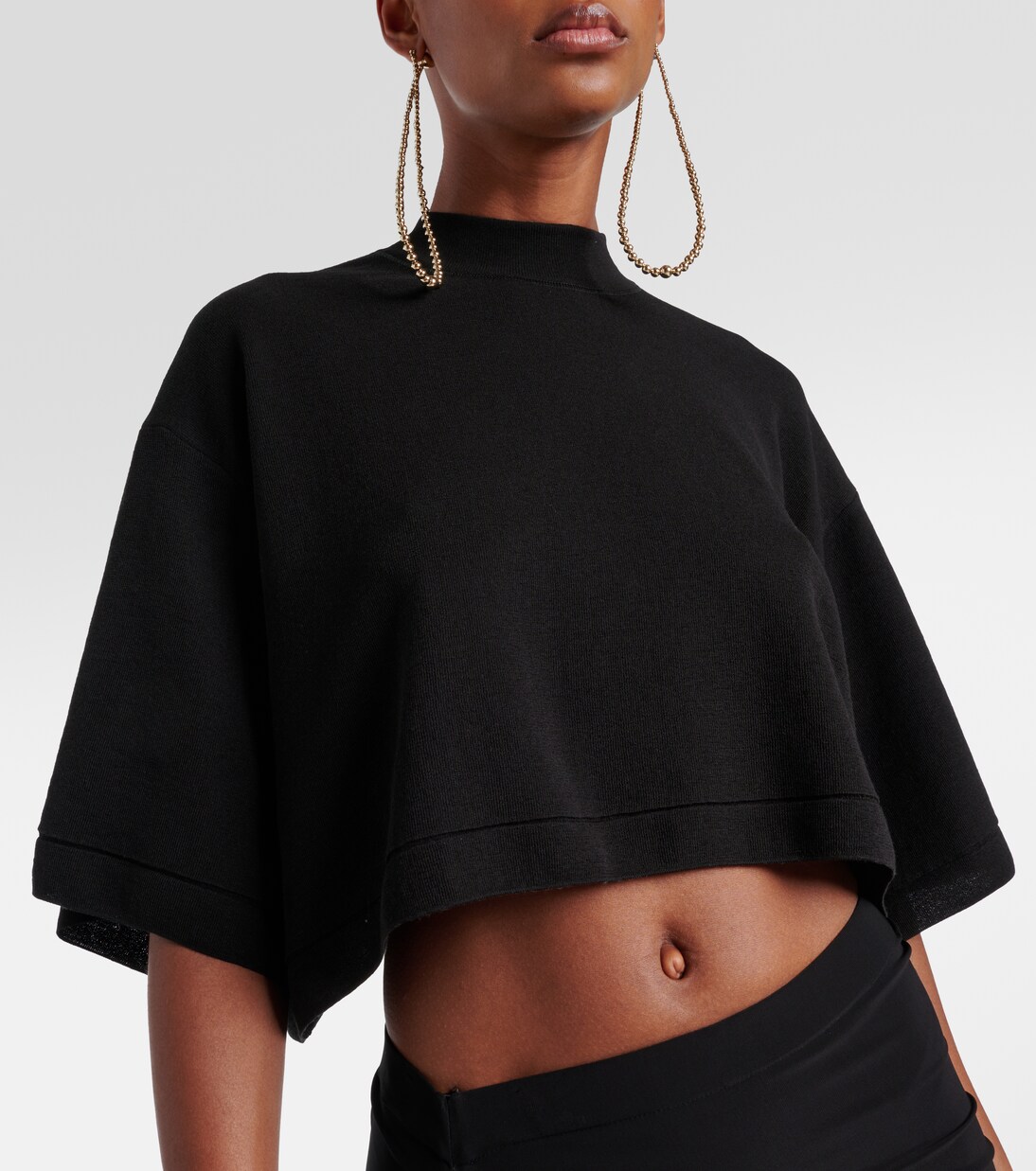 Cropped-Top aus einem Baumwollgemisch | Alaïa