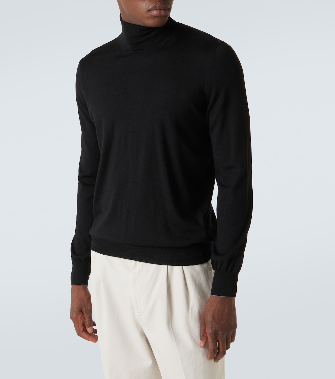 Wool and cashmere turtleneck sweater | Brunello Cucinelli