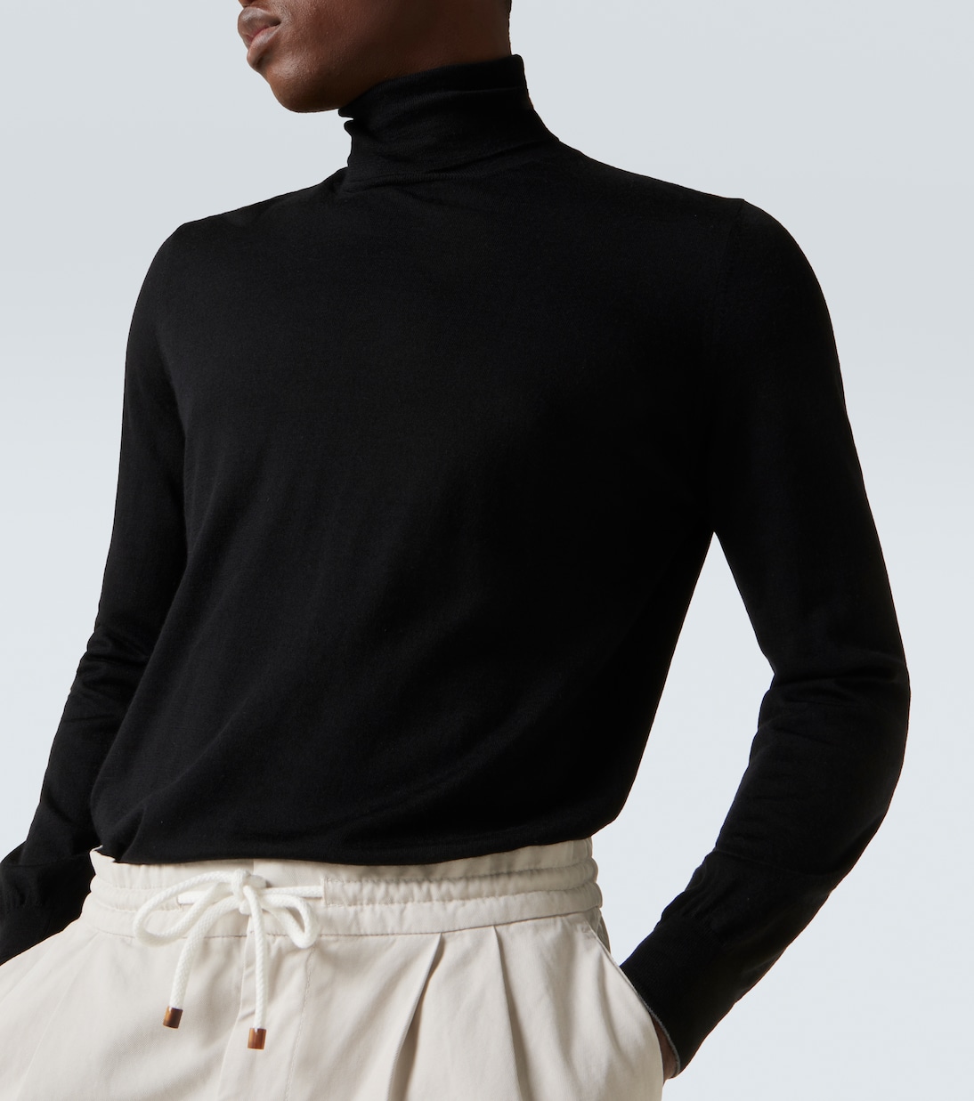 Wool and cashmere turtleneck sweater | Brunello Cucinelli