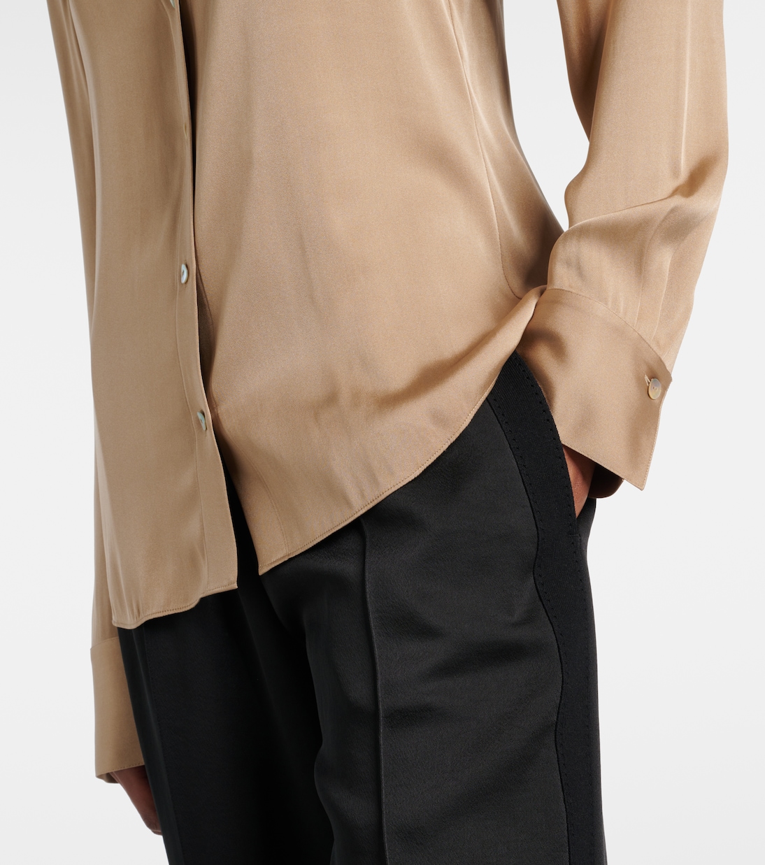 Camicia in raso di misto seta | Vince