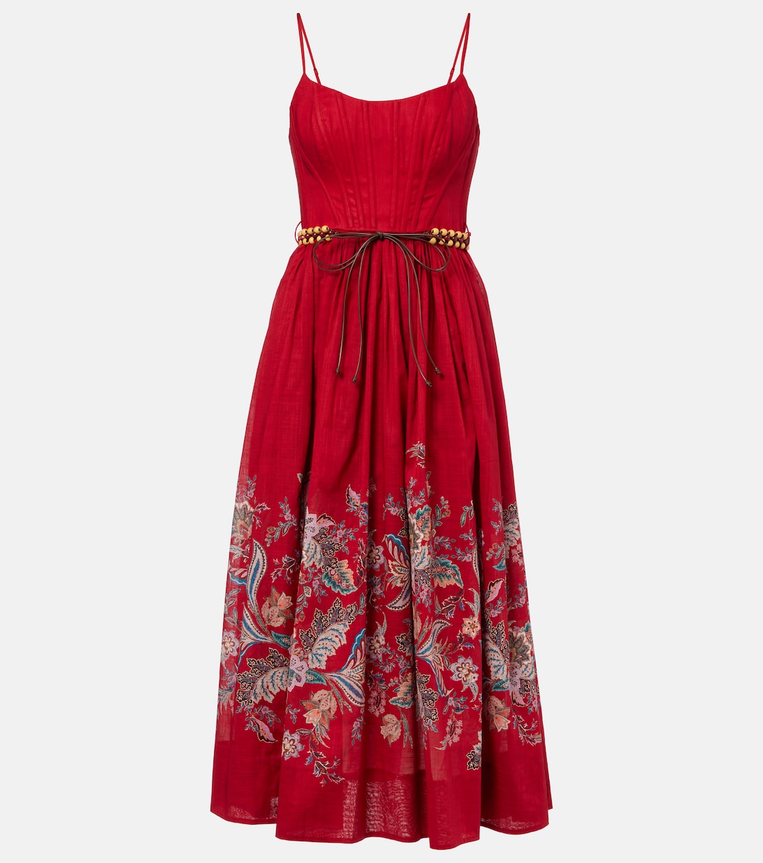 Vestido midi Rhiannon de algodón | Zimmermann