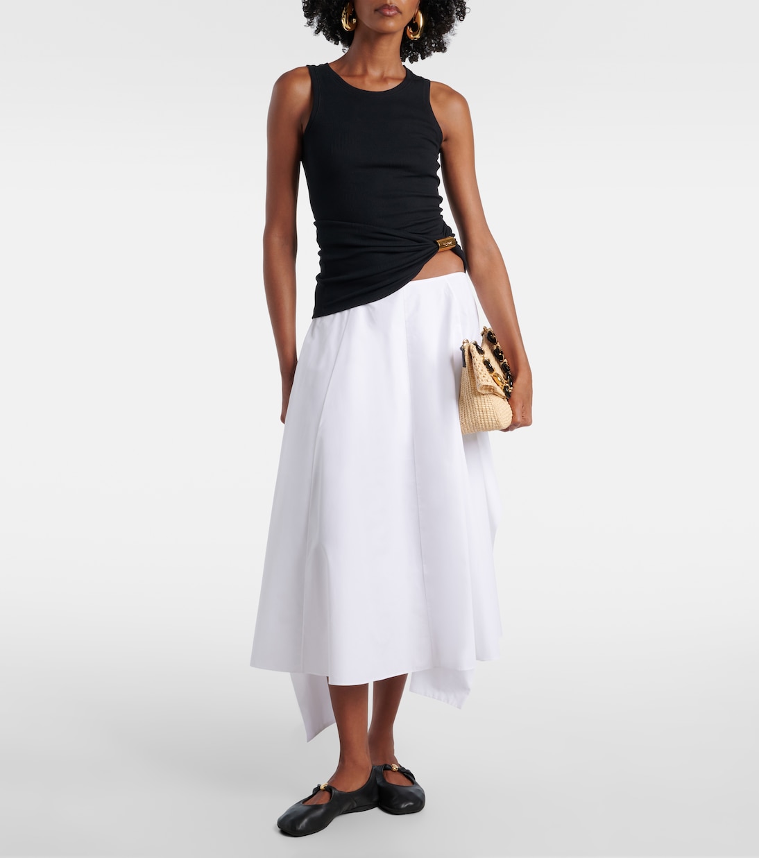 Top asymétrique en coton mélangé | Loewe