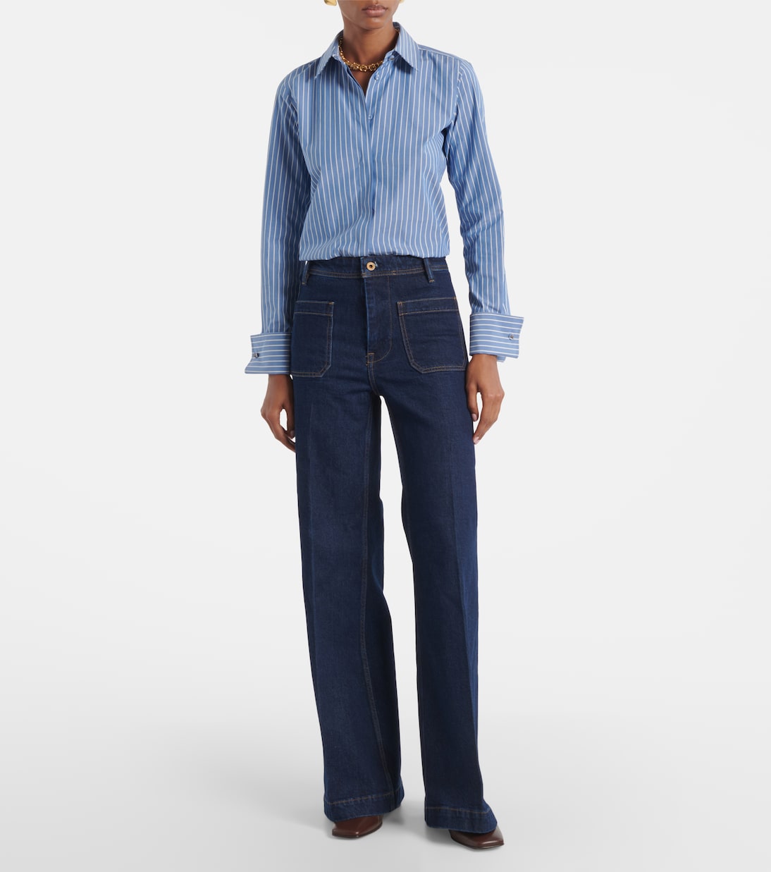 High-rise wide-leg jeans | Polo Ralph Lauren