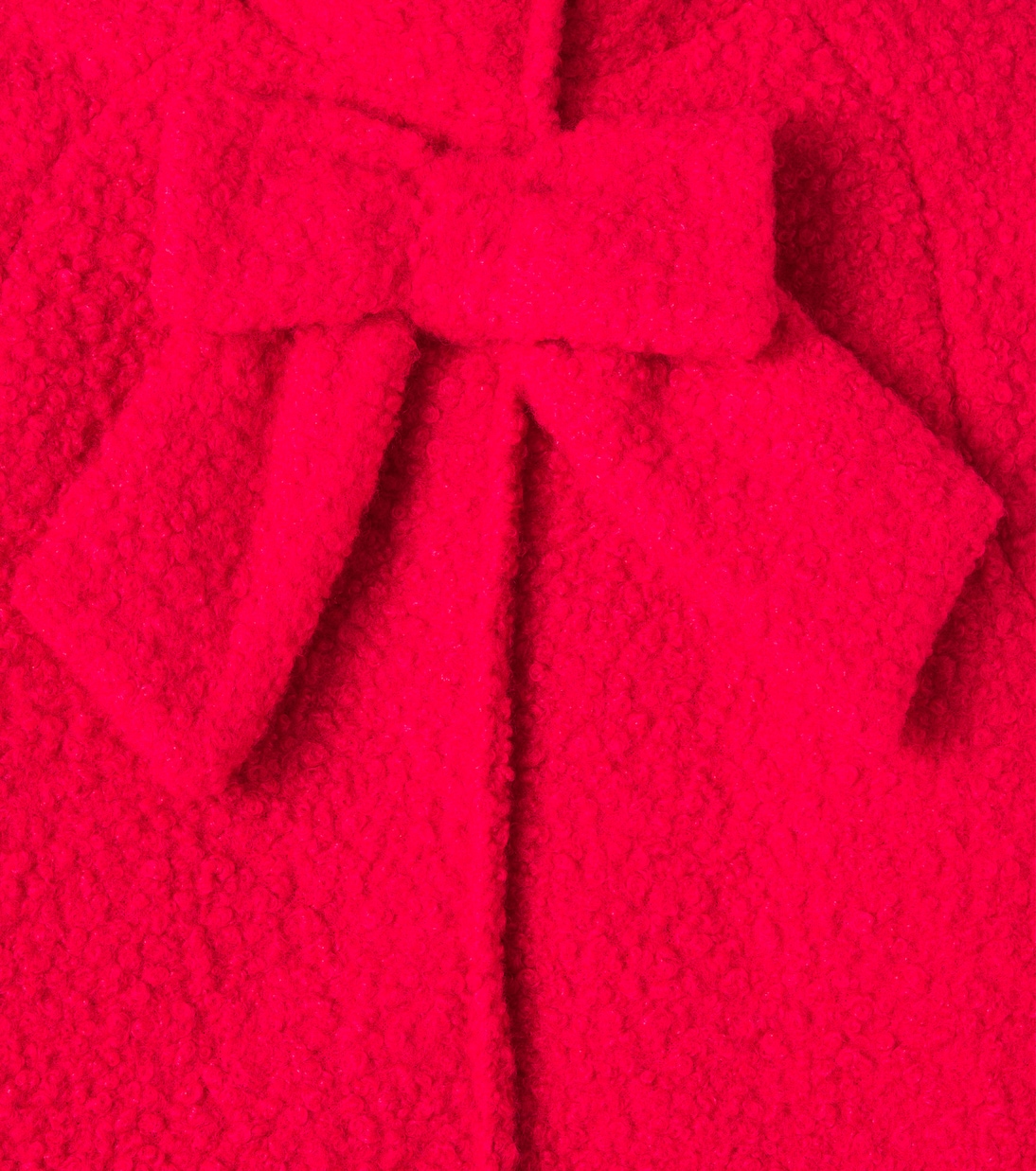 Bow-detail bouclé coat | Patachou