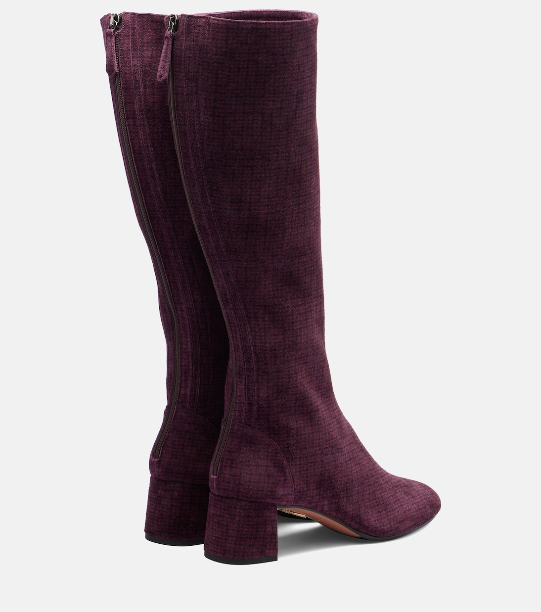 Stiefel Saint Honoré 50 aus Veloursleder | Aquazzura