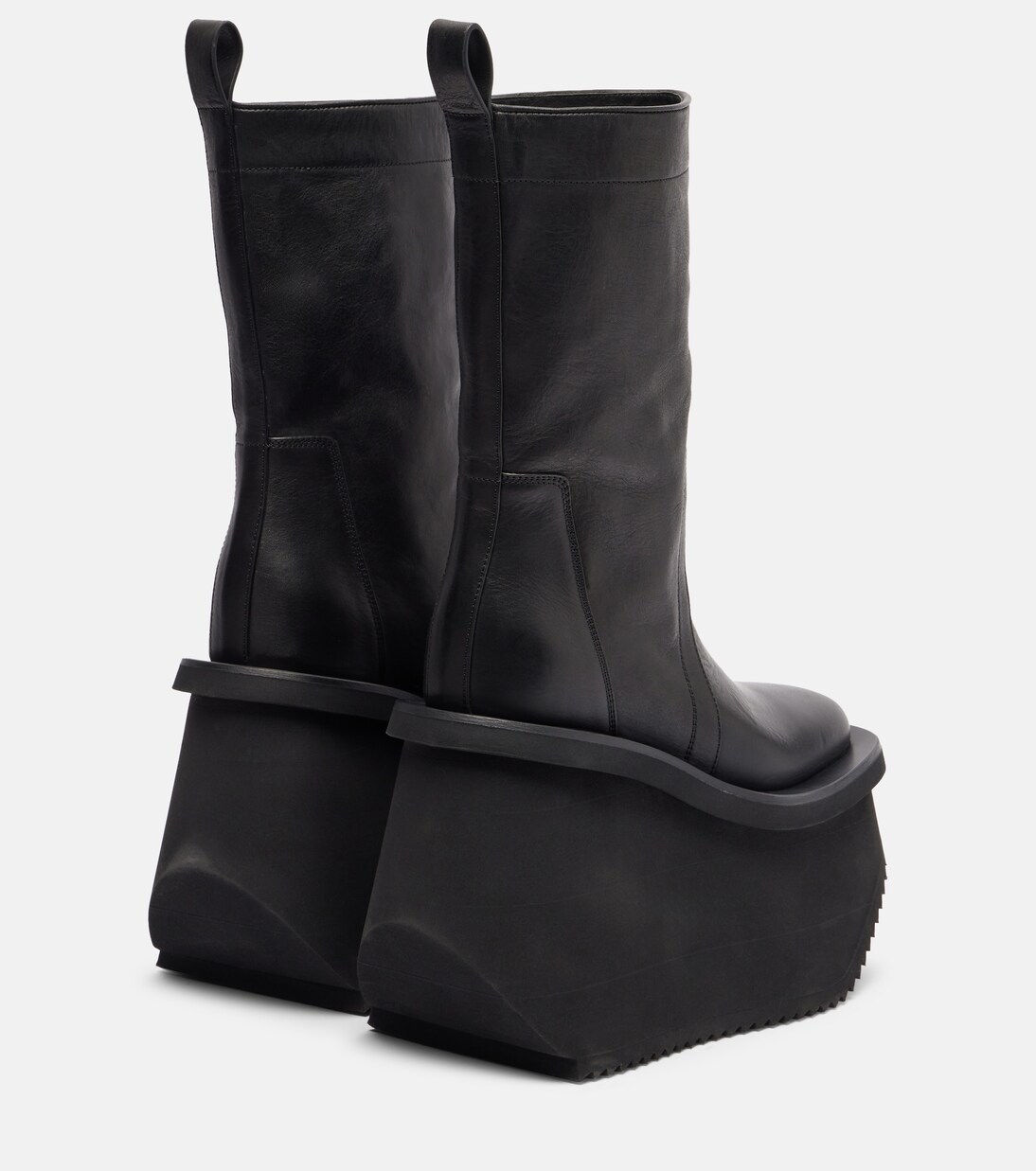 Factory leather platform ankle boots | Rick Owens