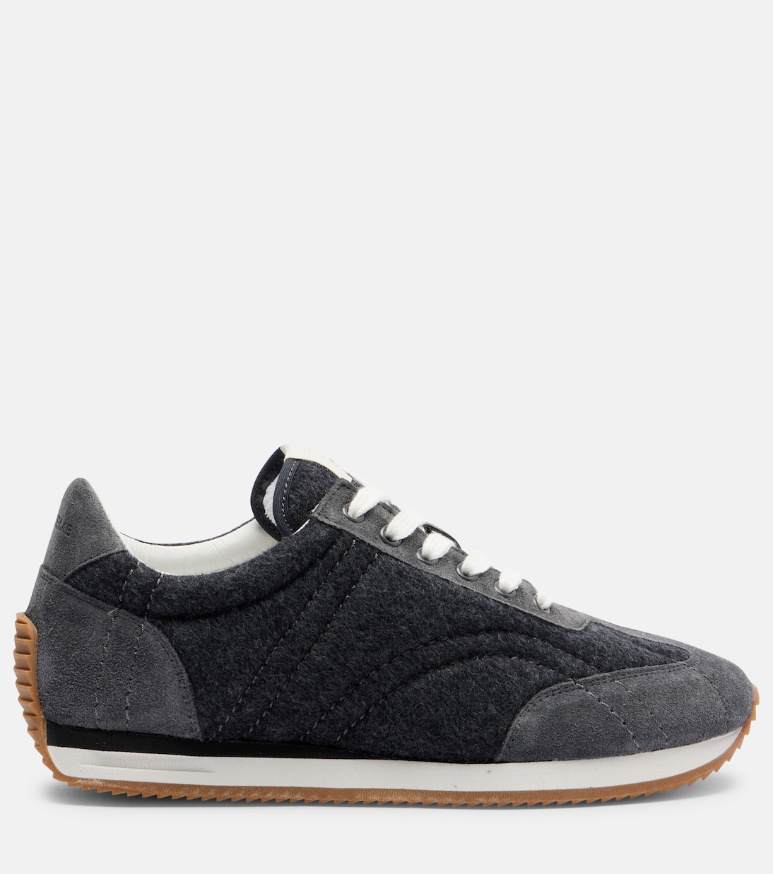 Suede-trimmed sneakers | Toteme