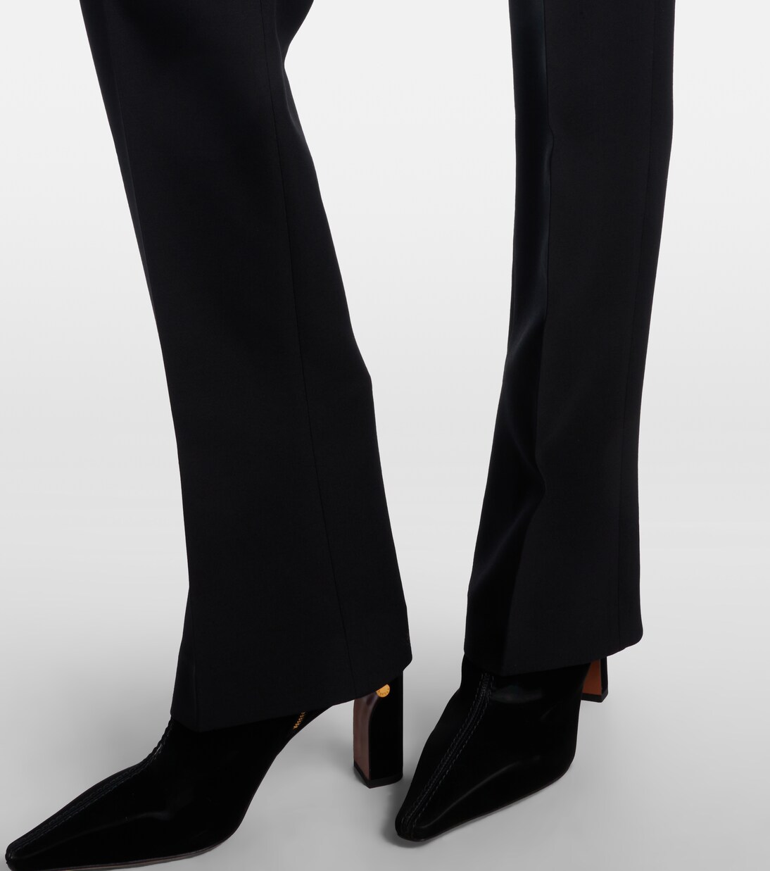 Wool and silk-blend straight pants | McQueen