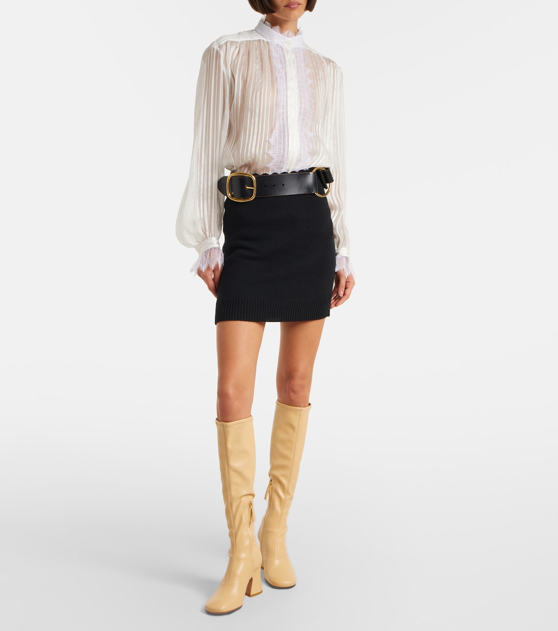 Stiefel Janis 80 aus Leder | Chloé