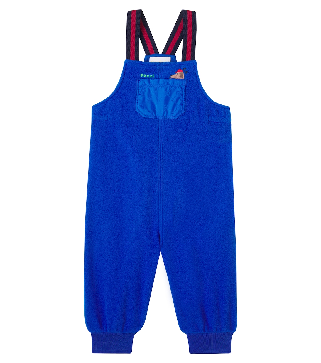 x Euan Roberts Baby embroidered fleece overalls | Gucci Kids