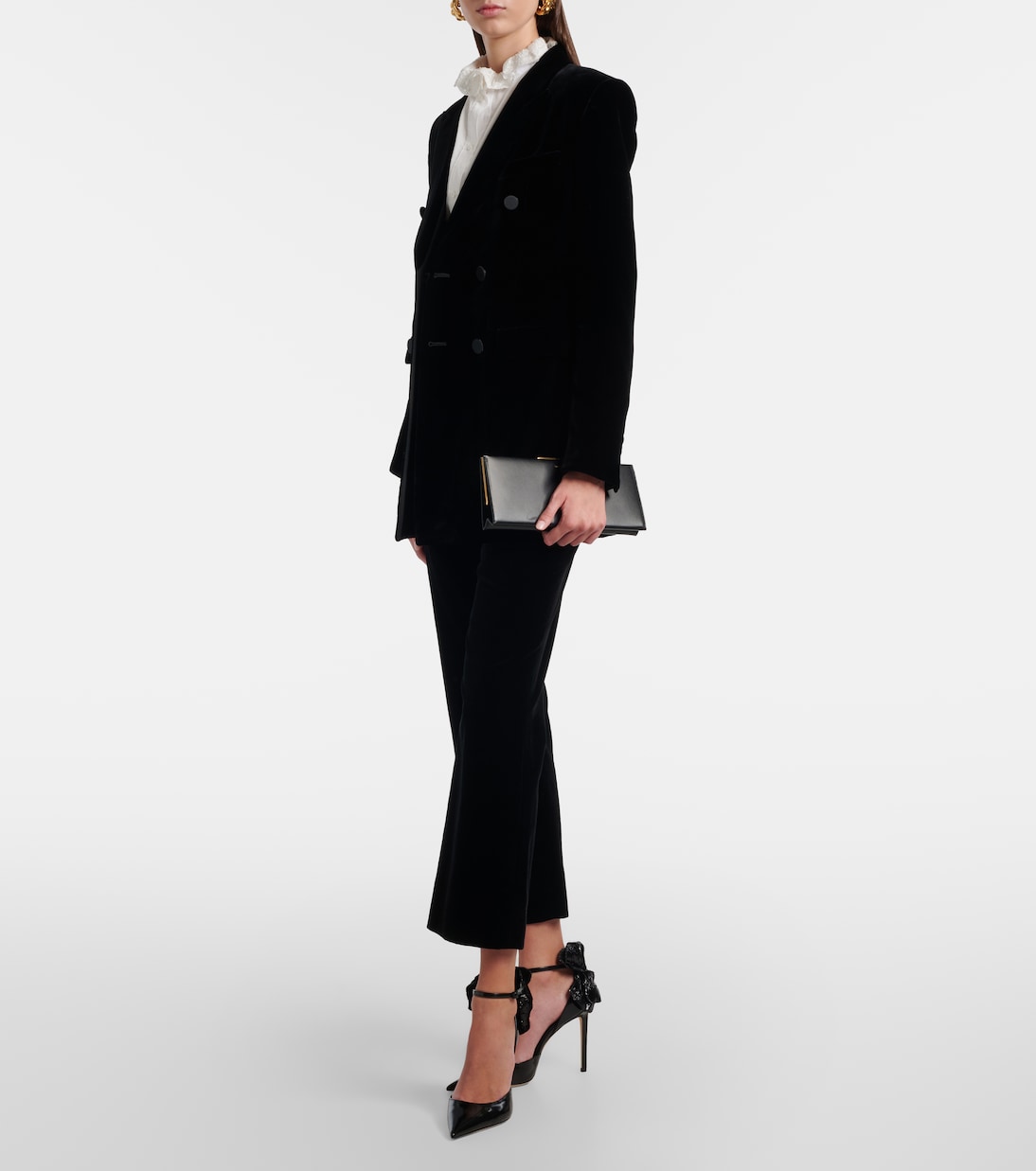 Marja 100 floral-appliqué leather pumps | Jimmy Choo