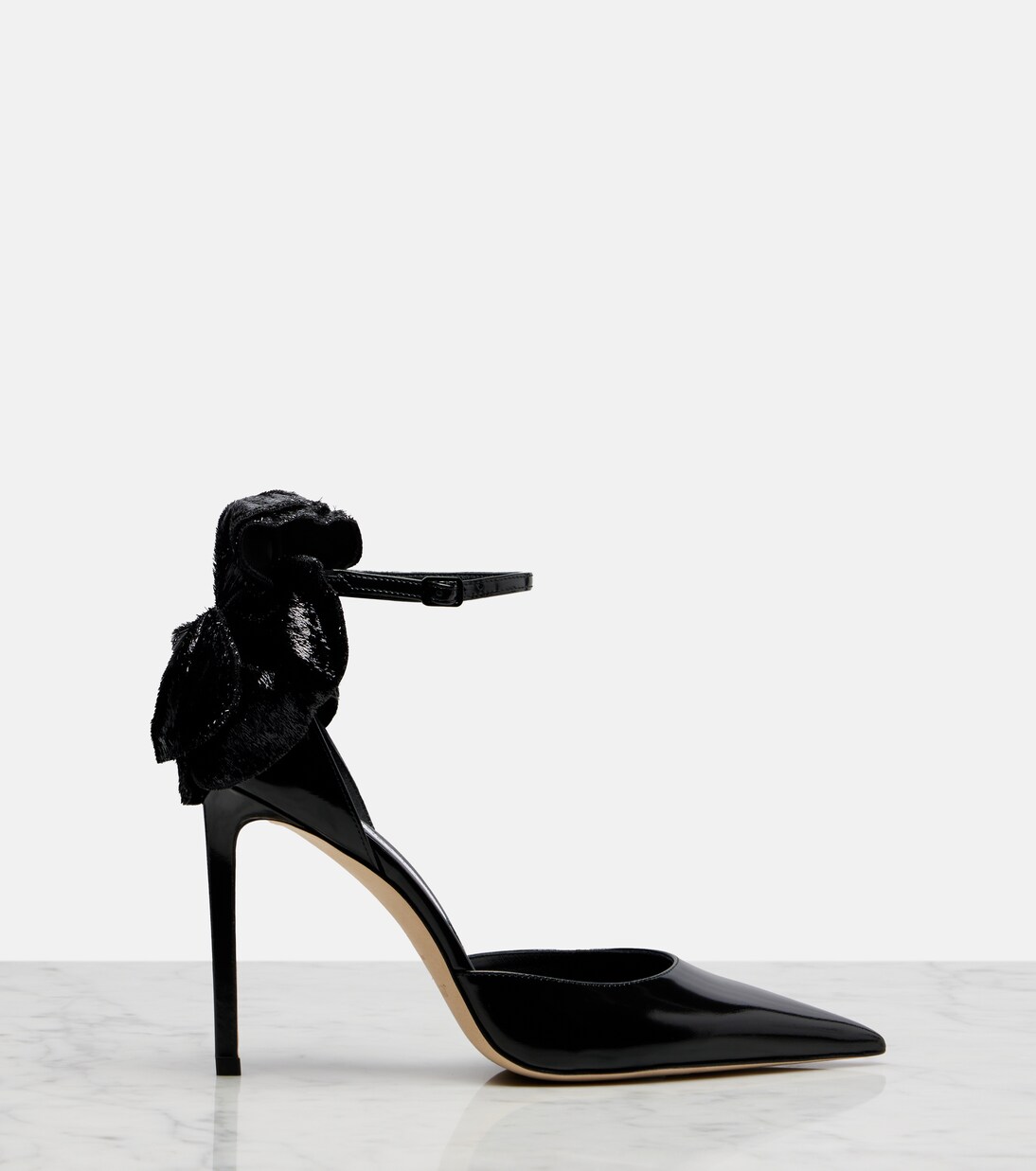 Marja 100 floral-appliqué leather pumps | Jimmy Choo