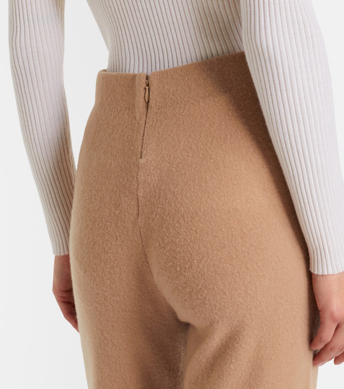 Pantalones flared Zaulike de cachemir | Gabriela Hearst