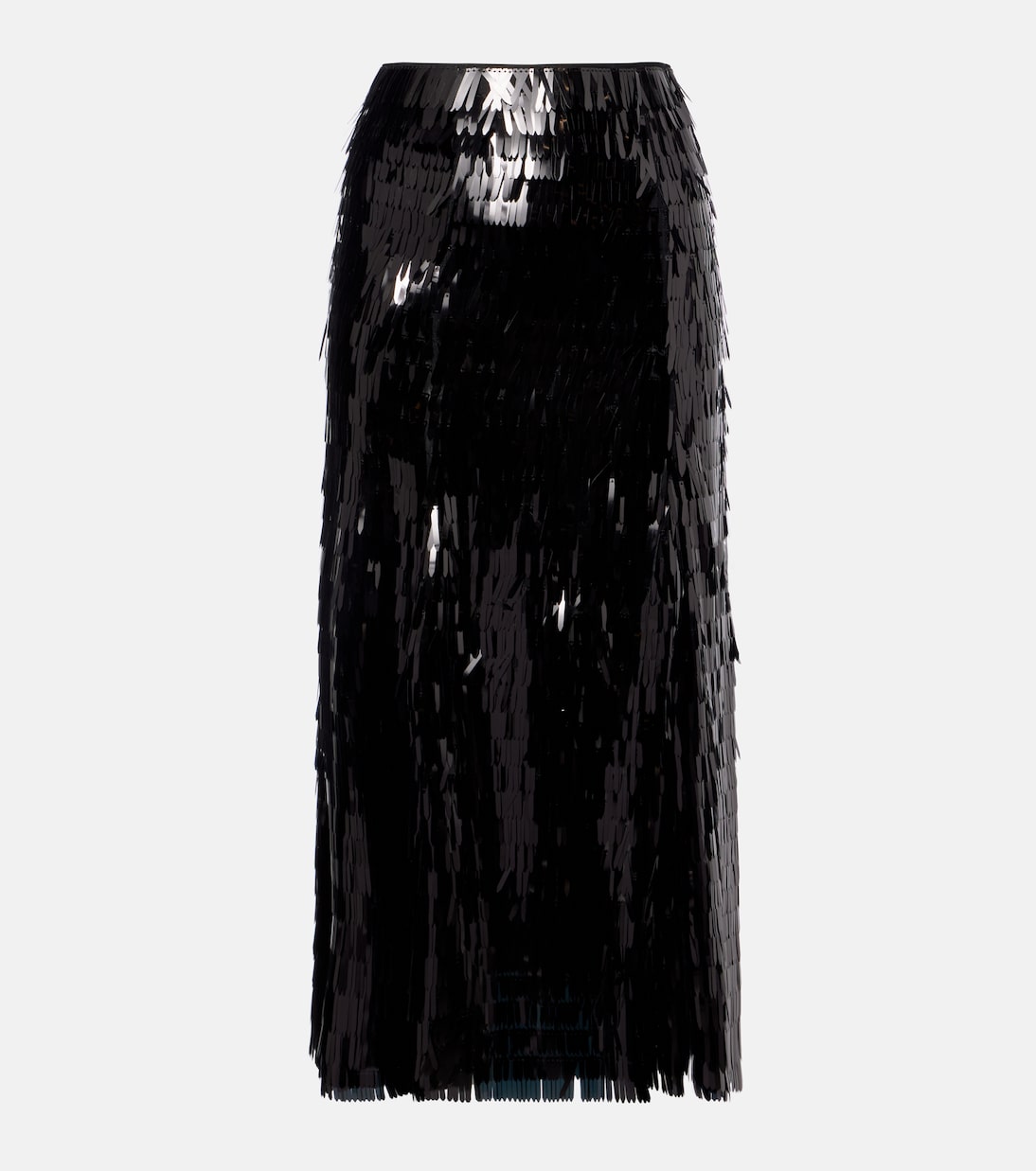 Falda midi de tiro alto con lentejuelas | Self-Portrait