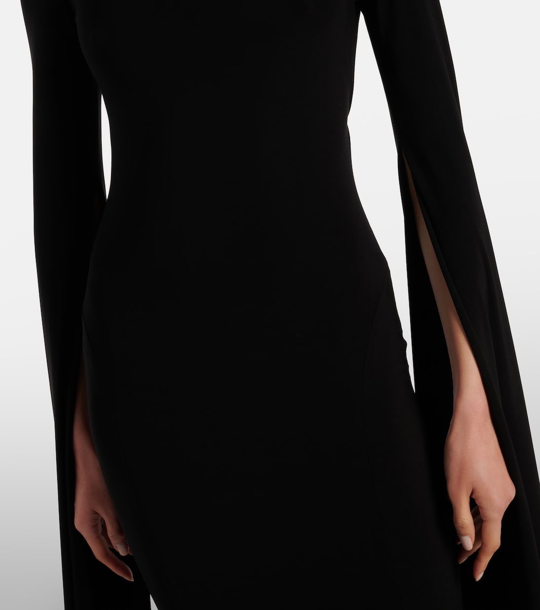 Draped off-shoulder jersey gown | Norma Kamali