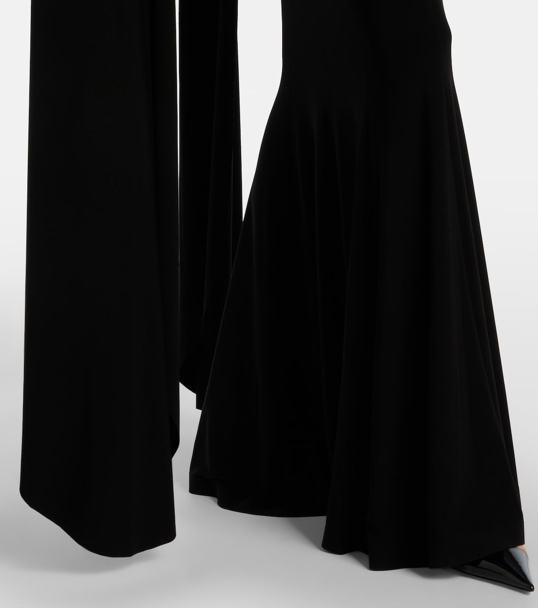 Draped off-shoulder jersey gown | Norma Kamali
