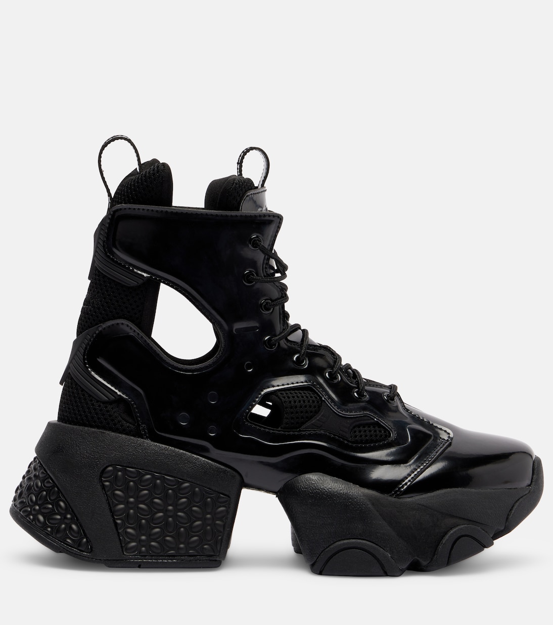 Schnürstiefel mit Cut-outs | Noir Kei Ninomiya