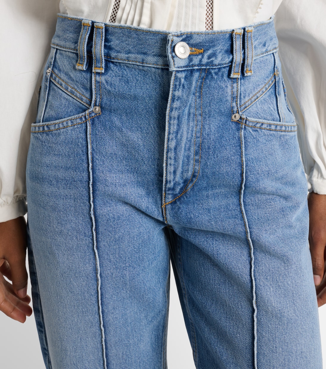 Drolane high-rise straight jeans | Isabel Marant