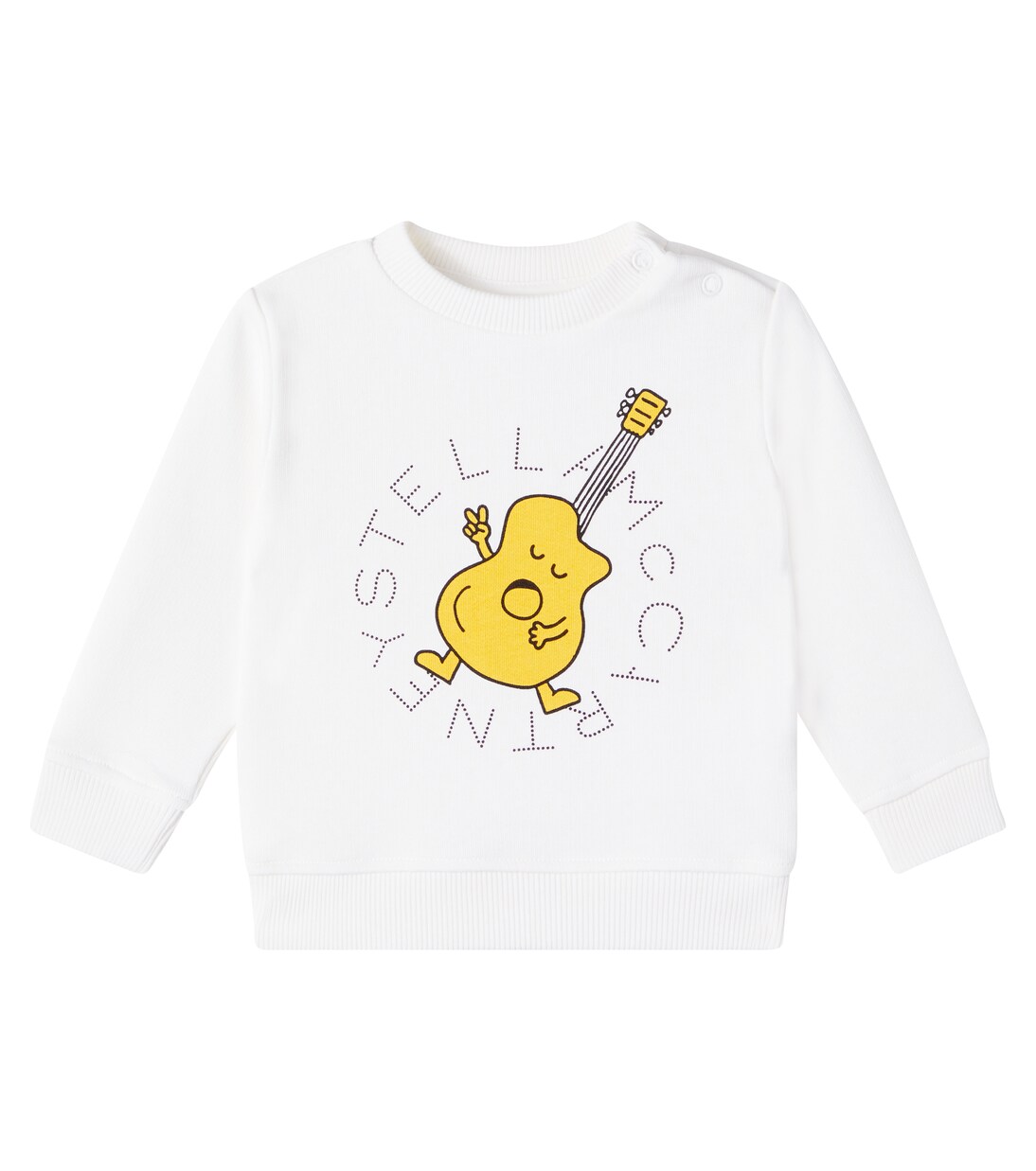 Baby logo cotton fleece sweatshirt | Stella McCartney Kids
