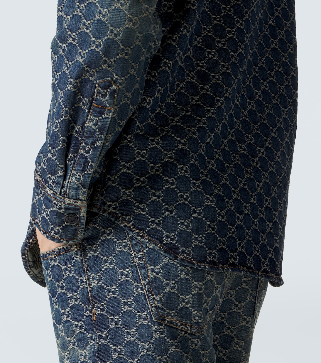 GG denim jacquard shirt | Gucci