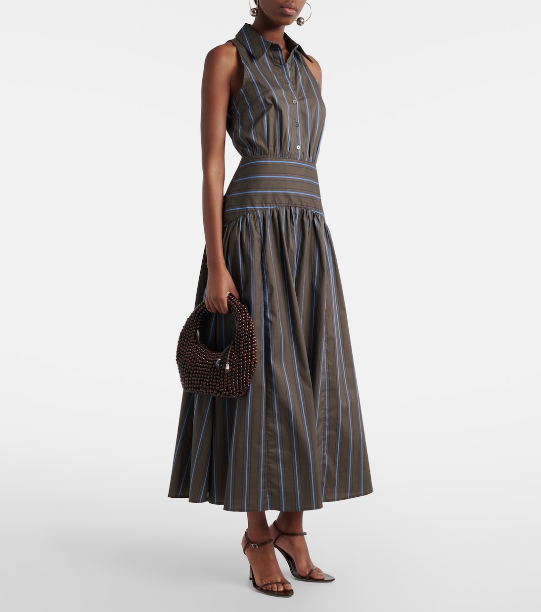 Henkeltasche Reef Small mit Leder | Staud