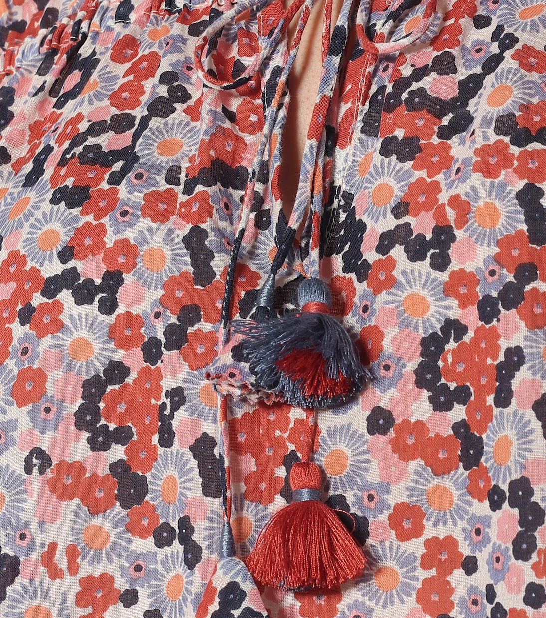 Clara floral cotton blouse | Poupette St Barth